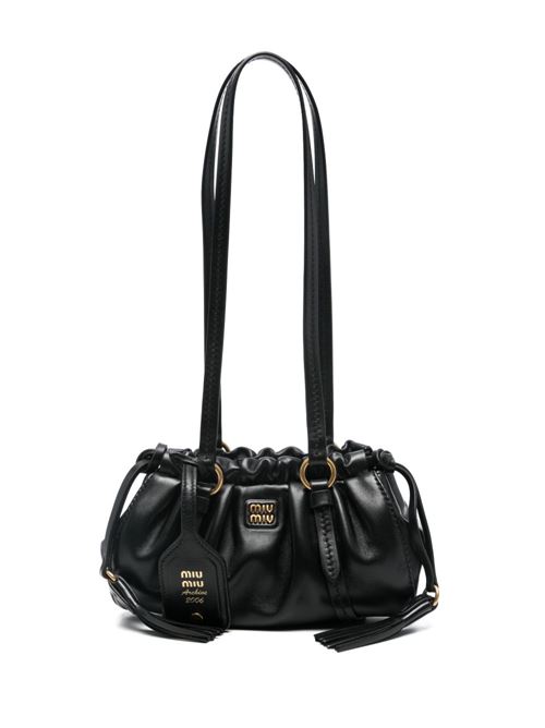 Black leather bag MIU MIU | 5BP089ACSWF0002